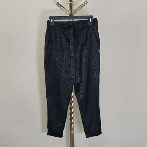 Women's Black Leopard Print Pants So Silky And Leopardy Grrrrr